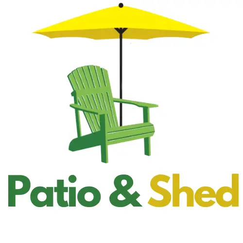 patio and shed