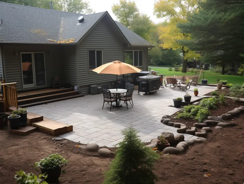 Build a Paver Patio on a Sloped Yard