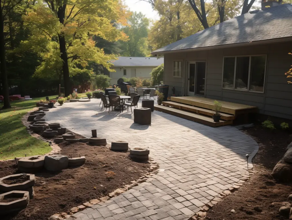 Build a Paver Patio on a Sloped Yard